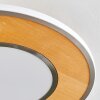 Plafonnier Chrop LED Nickel mat, 1 lumière