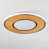 Plafonnier Chrop LED Nickel mat, 1 lumière