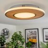 Plafonnier Chrop LED Nickel mat, 1 lumière