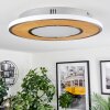 Plafonnier Chrop LED Nickel mat, 1 lumière