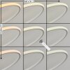 Plafonnier Olok LED Blanc, 1 lumière, Télécommandes