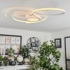 Plafonnier Olok LED Blanc, 1 lumière, Télécommandes