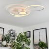 Plafonnier Olok LED Blanc, 1 lumière, Télécommandes