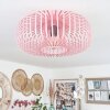 Plafonnier Wemude Rose, 1 lumière