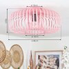 Plafonnier Wemude Rose, 1 lumière