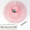 Plafonnier Wemude Rose, 1 lumière