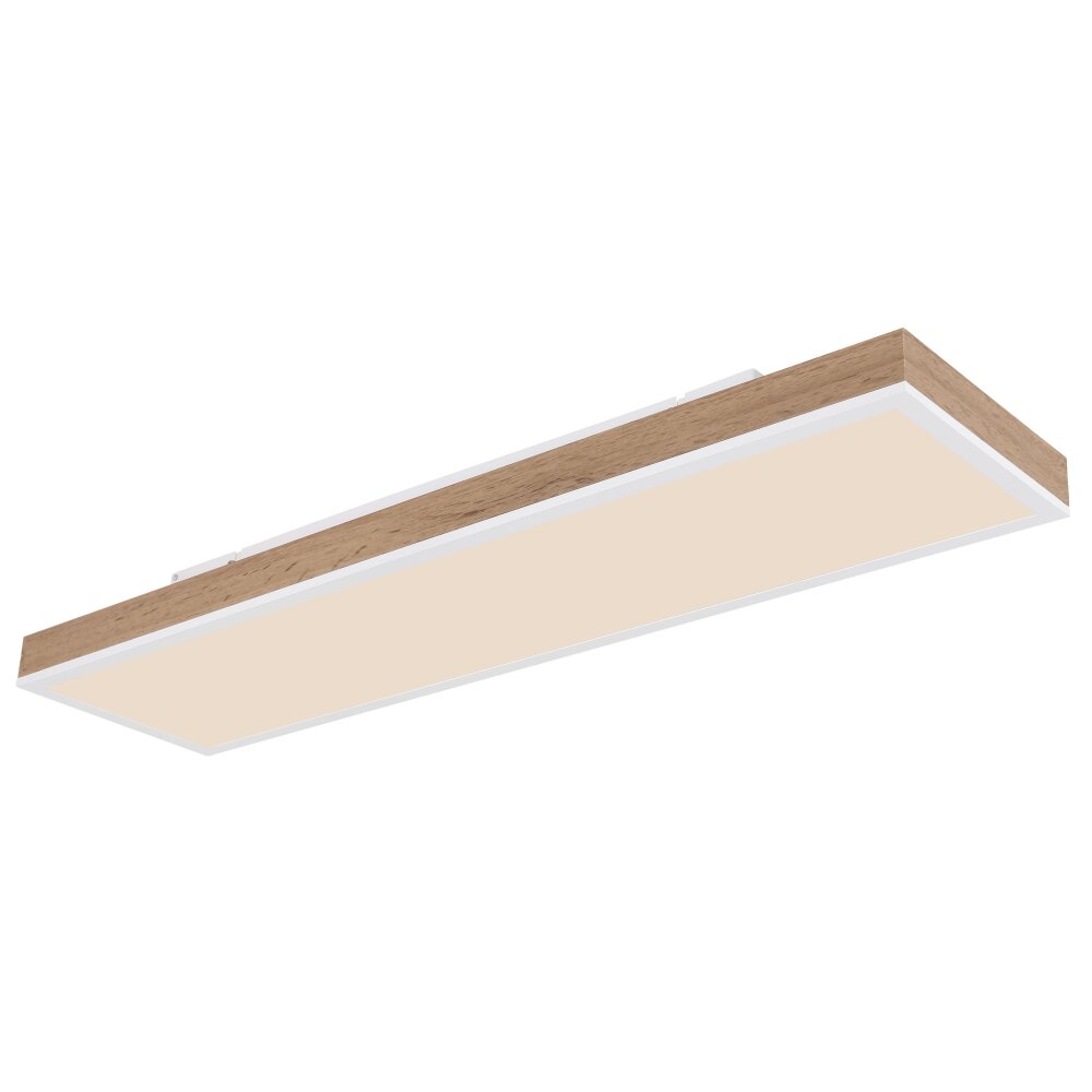 Plafonnier Globo DORO LED Couleur bois, Blanc, 1 lumière, Télécommandes main product photo