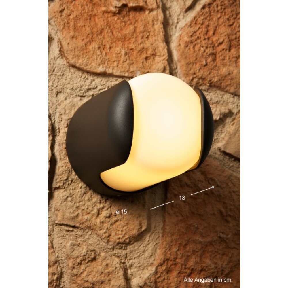 Lampe extérieure Massive Ecomoods Noir, Blanc, 1 lumière main product photo