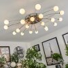 Plafonnier Lacosse LED Chrome, Nickel mat, 21 lumières