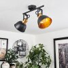 Plafonnier Borik Noir, 2 lumières