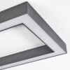 Plafonnier Dubuisson LED Anthracite, 1 lumière, Télécommandes
