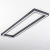 Plafonnier Dubuisson LED Anthracite, 1 lumière, Télécommandes