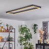 Plafonnier Dubuisson LED Anthracite, 1 lumière, Télécommandes