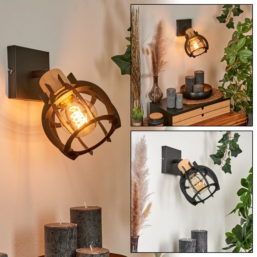 Applique murale Dandin Noir, 1 lumière main product photo