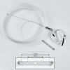 Suspension Rosemond LED Blanc, 1 lumière