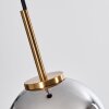 Suspension Verre 15 cm Koyoto Or, Noir, 1 lumière