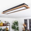 Plafonnier Salmi LED Couleur bois, 1 lumière