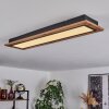 Plafonnier Salmi LED Couleur bois, 1 lumière