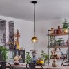 Suspension Verre 15 cm Koyoto Vieux laiton, 1 lumière