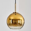 Suspension Verre 20 cm Koyoto Vieux laiton, 1 lumière