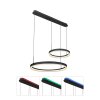 Suspension Globo AUGUSTO LED Or, Noir, 2 lumières, Télécommandes, Changeur de couleurs