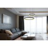 Suspension Globo AUGUSTO LED Or, Noir, 2 lumières, Télécommandes, Changeur de couleurs
