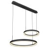 Suspension Globo AUGUSTO LED Or, Noir, 2 lumières, Télécommandes, Changeur de couleurs