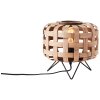Lampe de table Brilliant Woodline Noir, 1 lumière