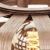 Lampe de table Brilliant Woodline Noir, 1 lumière