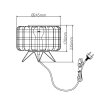 Lampe de table Brilliant Woodline Noir, 1 lumière