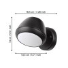 Applique murale d'extérieur Eglo NIVAROLO LED Noir, 1 lumière