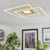 Plafonnier Popoy LED Blanc, 1 lumière, Télécommandes
