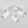 Plafonnier Javel Chrome, Blanc, 3 lumières