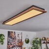 Plafonnier Salmi LED Couleur bois, 1 lumière