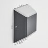 Applique murale d'extérieur Yobo LED Anthracite, 1 lumière