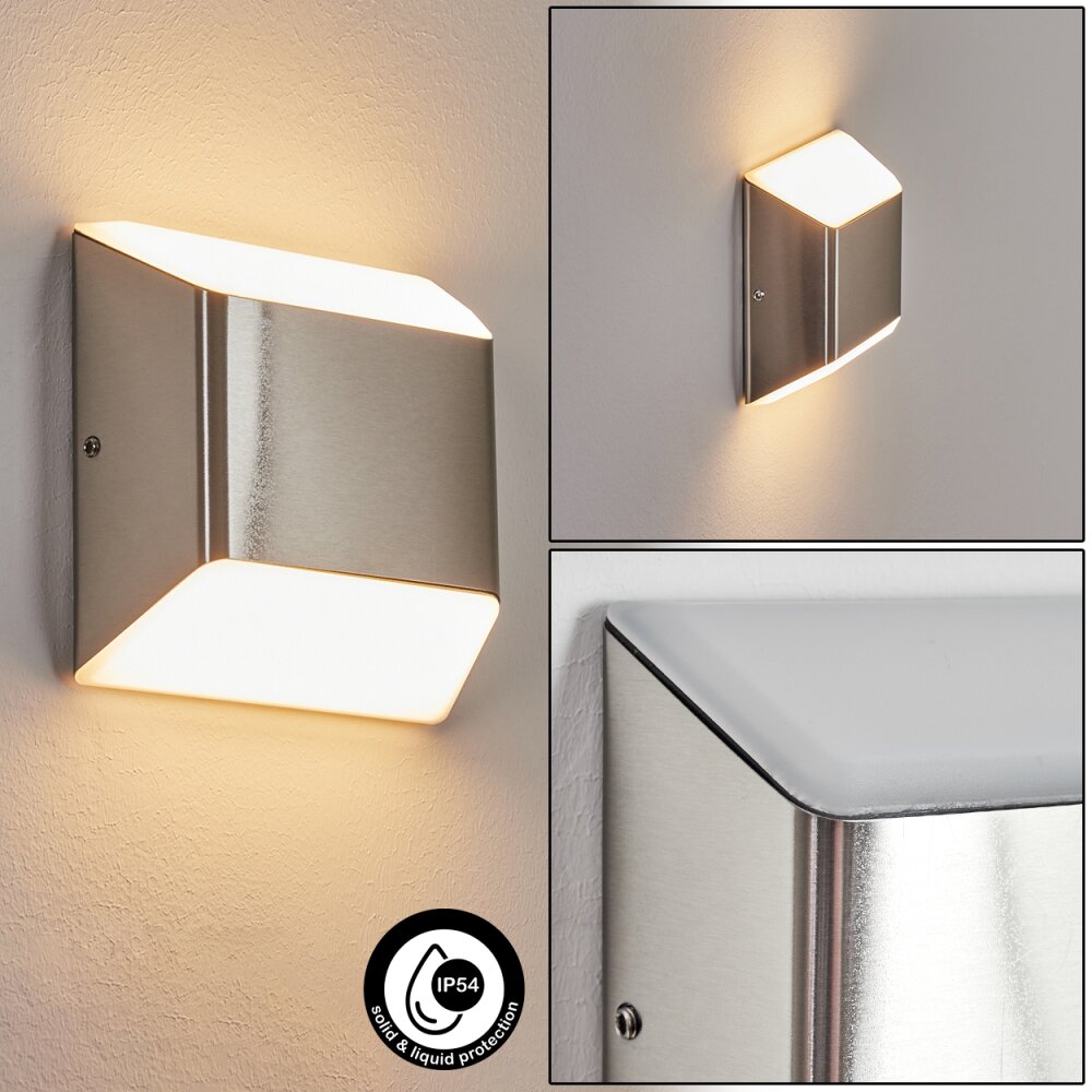Applique murale d'extérieur Yobo LED Acier inoxydable, 1 lumière main product photo