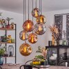 Suspension Cabreiro Argent Oxydé, 7 lumières