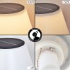 Lampe à poser Alcudia Solar LED Nickel mat, 10 lumières