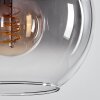 Suspension Verre 20 cm Koyoto Fumé, 4 lumières