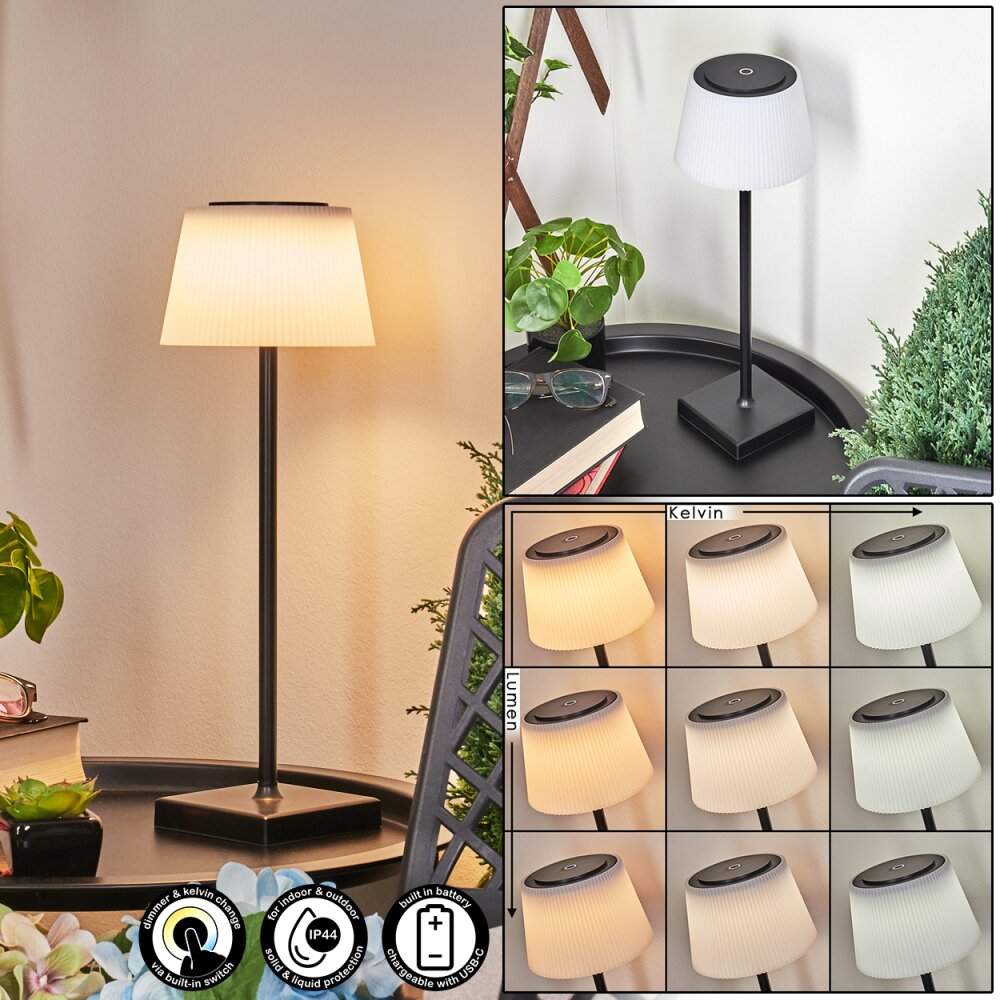 Lampe à poser Longchamps LED Noir, 1 lumière main product photo