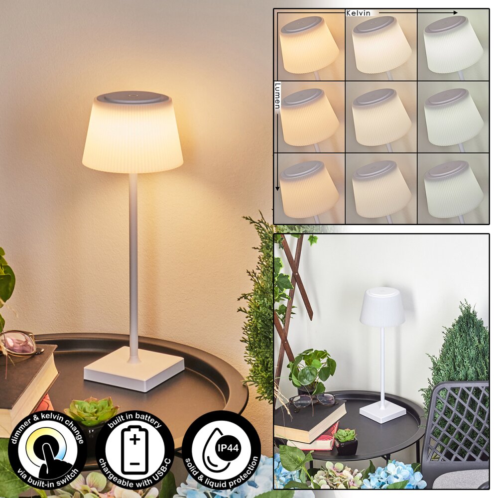 Lampe à poser Longchamps LED Blanc, 1 lumière main product photo