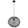 Suspension Globo SENNI Noir, 1 lumière