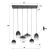 lustre Kissaboui Noir, 6 lumières