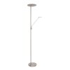 Lampadaire à vasque Steinhauer Daphne LED Acier brossé, 2 lumières