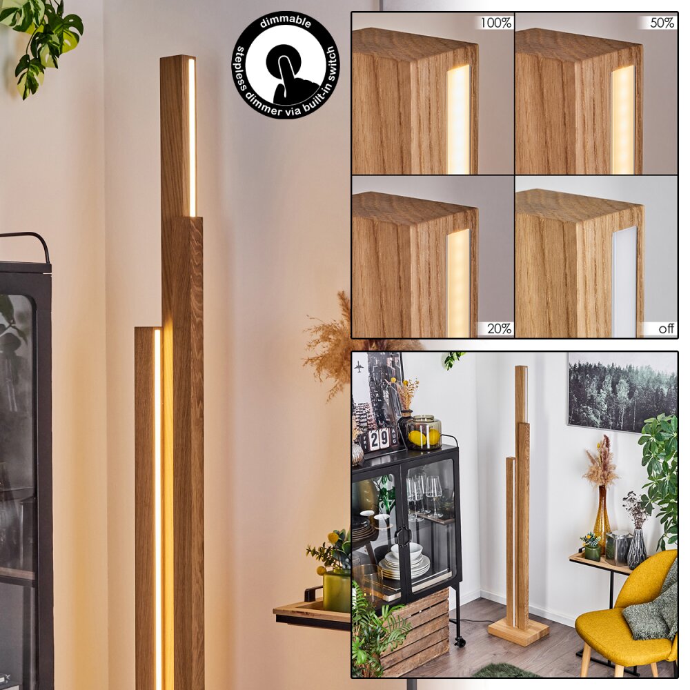 Lampadaire Yofre LED Écru, 3 lumières main product photo