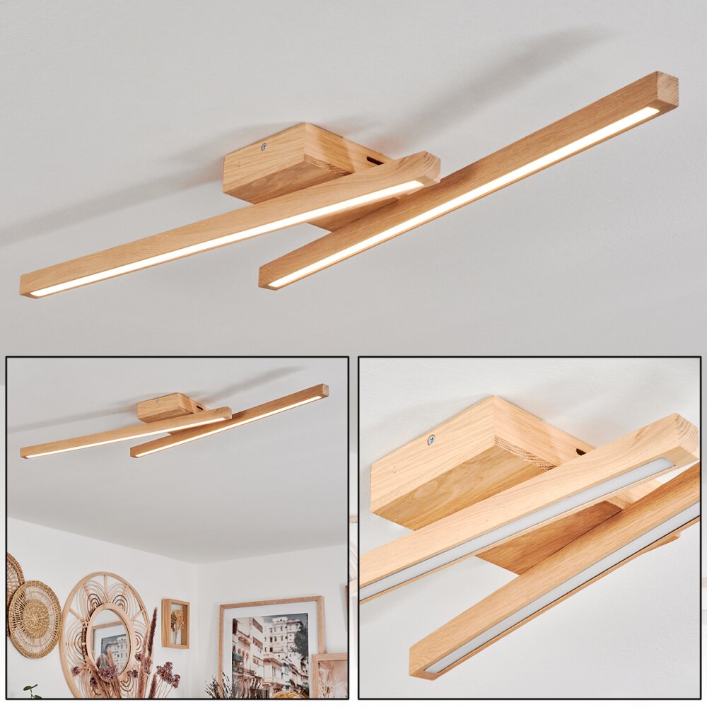 Plafonnier Cajas LED Écru, 2 lumières main product photo