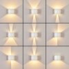 Applique murale d'extérieur Tamarin LED Blanc, 2 lumières