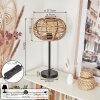 Lampe de table Manteau Noir, 1 lumière