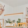 Suspension Mixto LED Écru, 1 lumière
