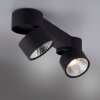 Plafonnier Paul Neuhaus PURE-NOLA LED Noir, 2 lumières